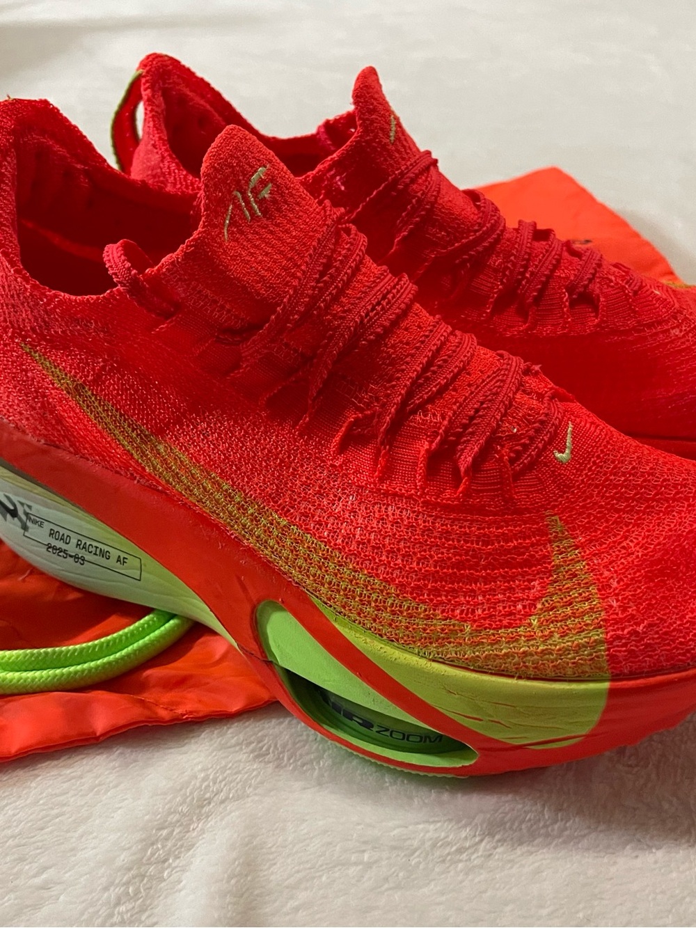 Nike Alphafly 3 Crimson Lime Blast Racing Shoes W8 M6.5